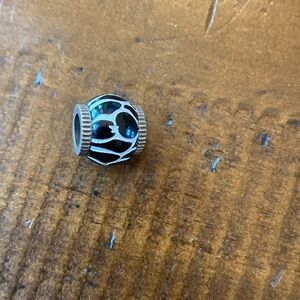 Brighton Giraffe bead with black & white animal print Retired